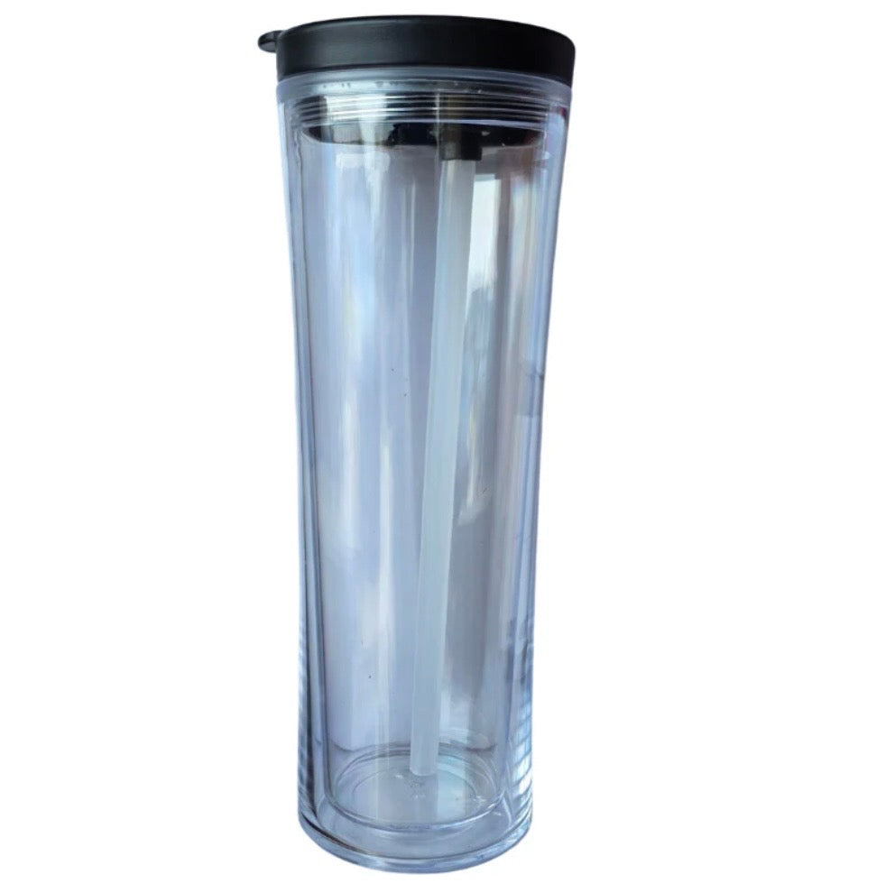 20oz Black Flip Straw