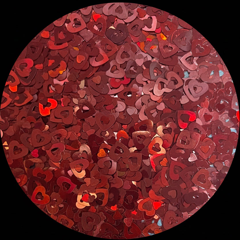 Red Holo Hearts