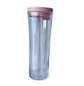 20oz Light Pink Flip Straw