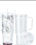 40oz Clear Acrylic Cup with Handle